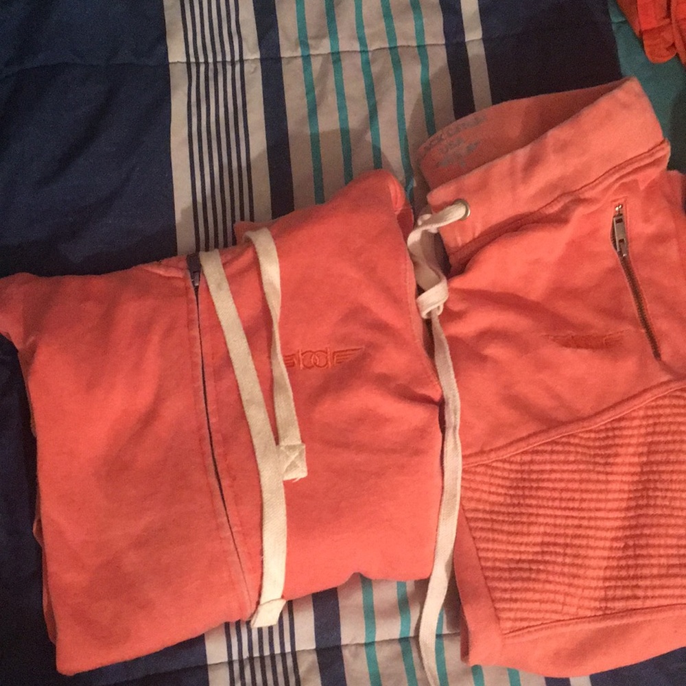 Black Denim Jogging Suit